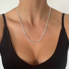 Stříbrný řetízek 4mm 55cm
