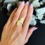 Strieborný prstienok dámsky pozlátený 24k - Velikost prstenu: 51
