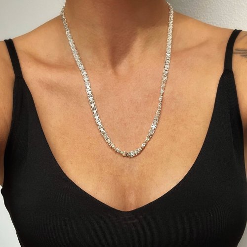 Stříbrný řetízek 6mm délka 55cm