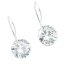 Náušnice stříbrné 22mm s kulatým zirkonem
