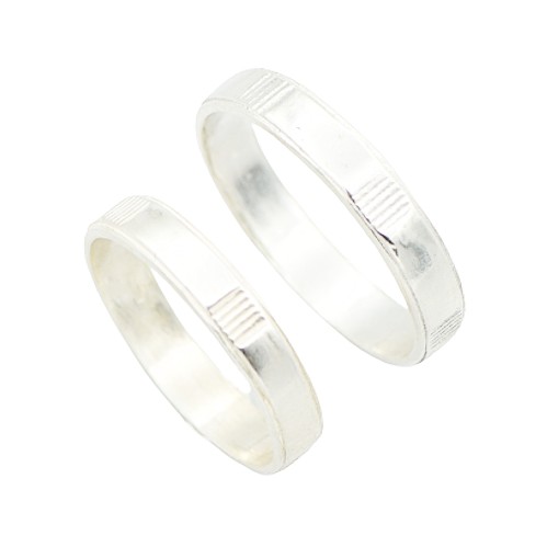 Snubní prsten stříbrný 3mm - Velikost prstenu: 54