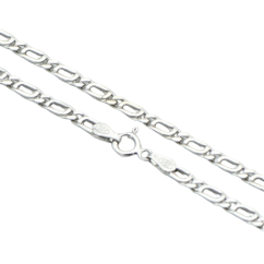 Stříbrný náramek 3mm rhodiovaný