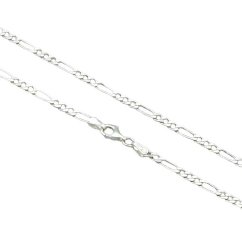 Stříbrný náramek figaro 3mm