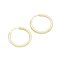 Strieborné náušnice kruhy pozlátené 14mm