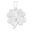 Stříbrný přívěšek čtyřlístek se zirkony stříbro 925/1000