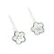 Stříbrné náušnice Swarovski kytičky Winter Love 6mm