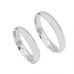 Stříbrný prsten snubní 4mm stříbro 925/1000 rhodiované