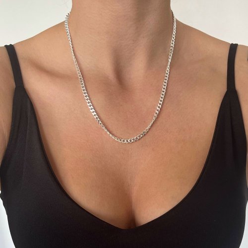 Stříbrný řetízek 4mm 50cm, 60cm