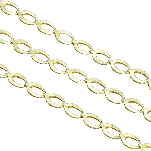 Dámský pozlacený řetízek z chirurgické oceli 5mm