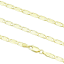 Strieborná retiazka Valentino 3mm pozlátená 60cm