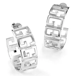Kruhy 32mm GUESS náušnice z ušlechtilé chirurgické oceli