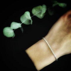 Stříbrný náramek 3mm