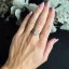 Stříbrný prsten s velkým zirkonem  10mm * 7mm - Velikost prstenu: 56