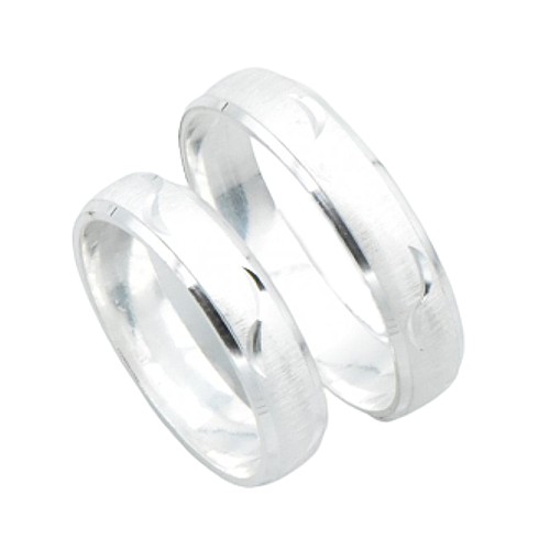 Snubní prstýnky stříbro 5mm - Velikost prstenu: 59