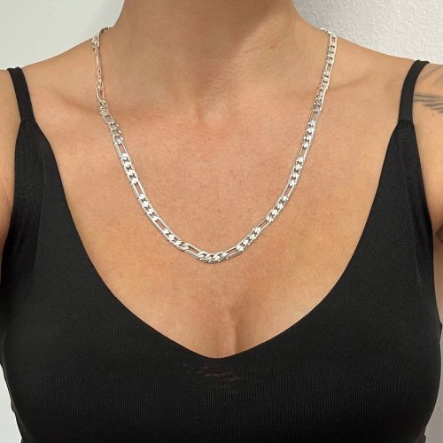 Stříbrný řetízek figaro 6mm délka 60cm