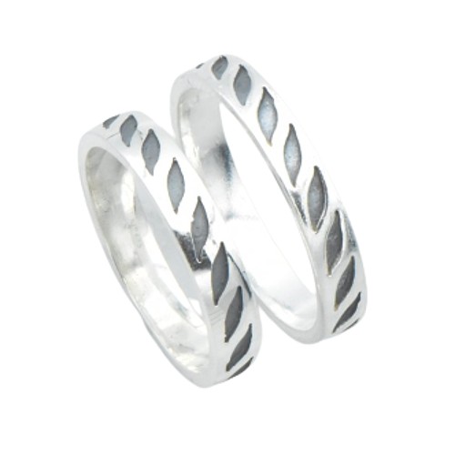 Snubní prstýnky stříbro 4mm - Velikost prstenu: 61