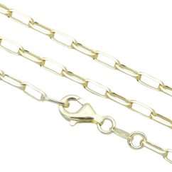 Stříbrný řetízek pozlacený 24k 3mm vhodný i na nohu