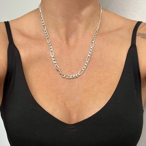 Stříbrný řetízek figaro 6mm