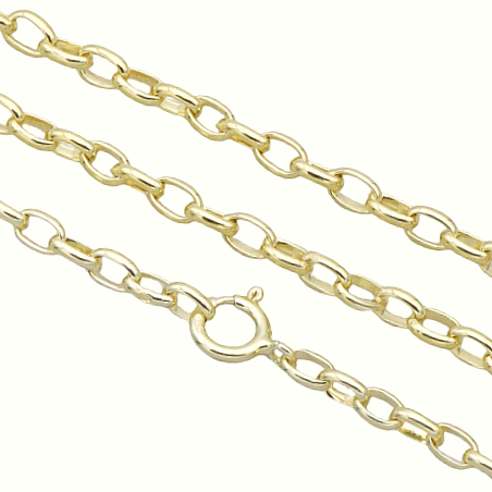 Stříbrný řetízek pozlacený 24k vhodný také na nohu