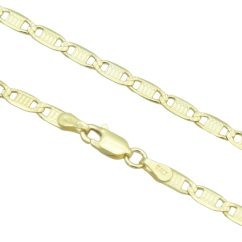 Stříbrný náramek Valentino 3mm pozlacený