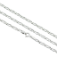 Stříbrný řetízek 3mm rhodiovaný 60cm