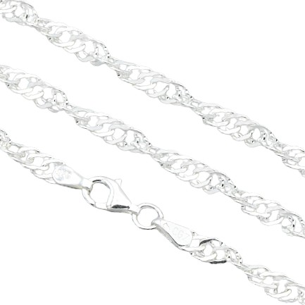 Stříbrný řetízek Lambáda 4mm