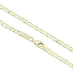 Stříbrný náramek vzor Marine 3mm pozlacený