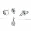 Stříbrná souprava luxusní rhodiovaná se zirkony - bez řetízku - Velikost prstenu: 53