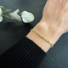 Stříbrný náramek vzor Marina Gucci 3mm