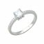 Prsten se zirkonem stříbro 925/1000 rhodiované - Velikost prstenu: 57