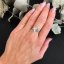 Prsten srdce s kamínky stříbro 925/1000 rhodiované - Velikost prstenu: 49