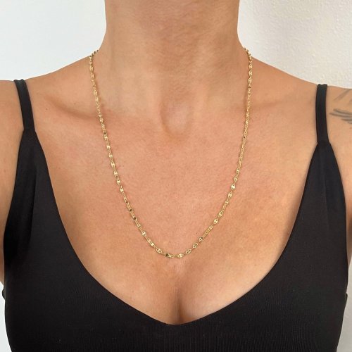 Strieborná retiazka pozlatená vzor Marine 3mm 60cm