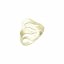 Stříbrný prsten dámský pozlacený 3mm - Velikost prstenu: 65