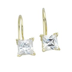 Náušnice strieborné so zirkónom 8mm