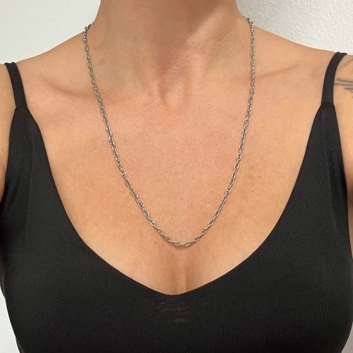 Stříbrný řetízek vzor Marina Gucci 3mm rhodiovaný