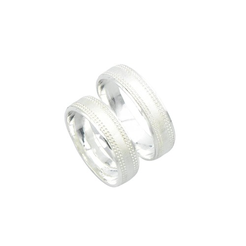 Snubní prsten stříbrný 5mm - Velikost prstenu: 63