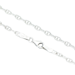 Stříbrný náramek rhodiovaný vzor Marine 4mm