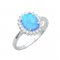 Prsten s opálem modrý