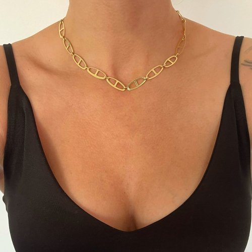 Stříbrný řetízek zlacený dámský 9mm