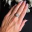 Stříbrný prsten ve tvaru srdíčka - Velikost prstenu: 55