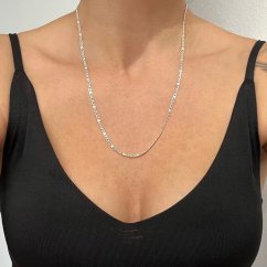 Stříbrný řetízek marina gucci a valentino 3mm délka 50cm a 55cm