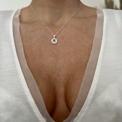 Strieborný prívesok srdce 11mm