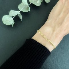 Stříbrný náramek vzor Marina Gucci 3mm