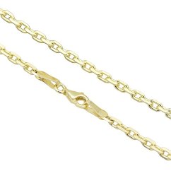 Náramek očka 2,5mm stříbro 925/1000 pozlacené