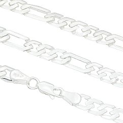 Stříbrný řetízek figaro 6mm délka 60cm