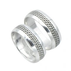 Stříbrný prsten snubní stříbro 925/1000 7mm