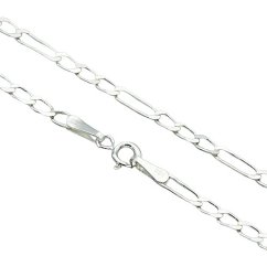Stříbrný náramek figaro 3mm