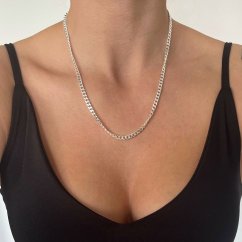 Stříbrný řetízek 4mm 50cm, 60cm