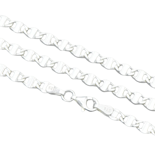 Stříbrný řetízek 4mm vzor Marina Gucci délka 55cm