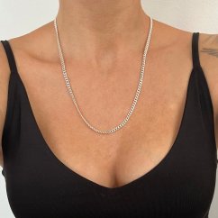 Stříbrný řetízek 4mm 55cm